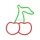 Neon LED CSERESZNYE zöld-piros NNE23 Neolia