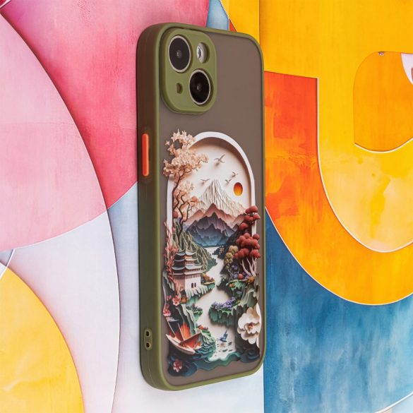Ultra Trendy tok Samsung Galaxy A05s - zöld "Travel" mintás
