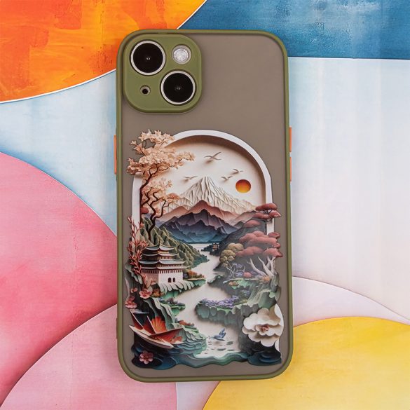 Ultra Trendy tok Samsung Galaxy A05s - zöld "Travel" mintás