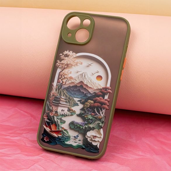 Ultra Trendy tok Samsung Galaxy A05s - zöld "Travel" mintás