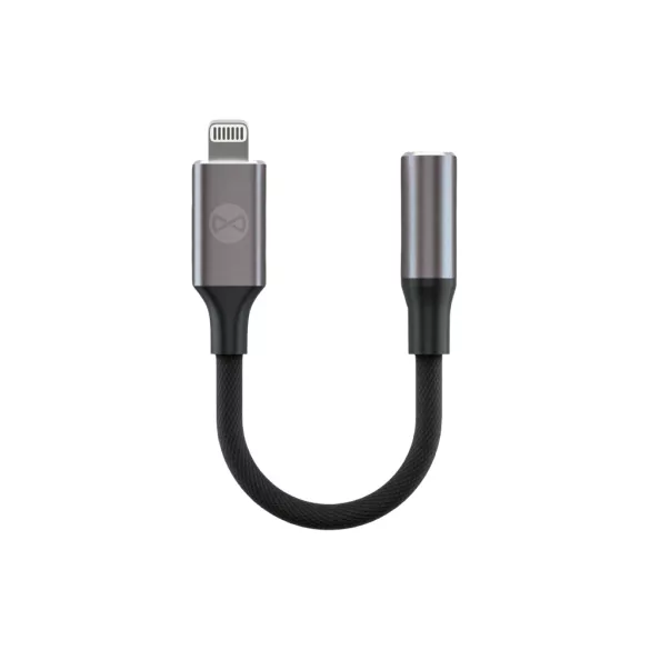 Forever AJL-01 3,5mm jack - Lightning audio adapter - fekete