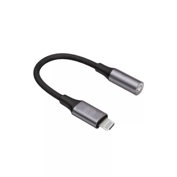 Forever AJL-01 3,5mm jack - Lightning audio adapter - fekete