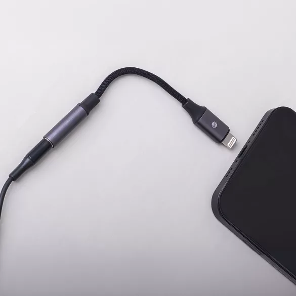 Forever AJL-01 3,5mm jack - Lightning audio adapter - fekete