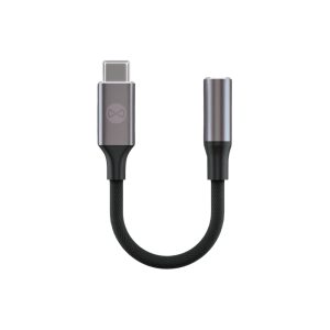 Forever AJC-01 3,5mm jack - USB-C audio adapter - fekete