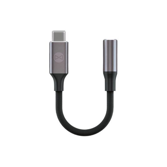 Forever AJC-01 3,5mm jack - USB-C audio adapter - fekete