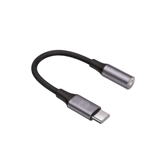 Forever AJC-01 3,5mm jack - USB-C audio adapter - fekete
