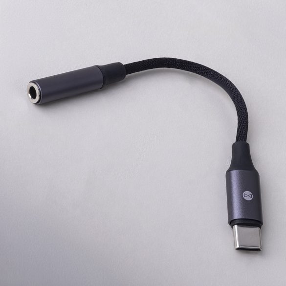 Forever AJC-01 3,5mm jack - USB-C audio adapter - fekete