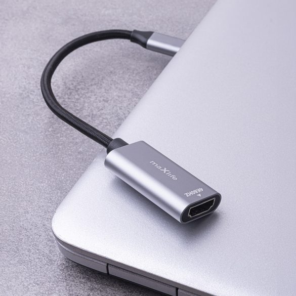 Maxlife MXHC-01 HDMI - USB-C adapter 4K 60HZ - fekete