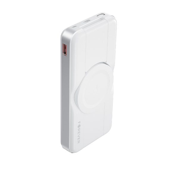 Forever MATB-300 3 az 1-ben vezeték nélküli powerbank 10000mAh - fehér