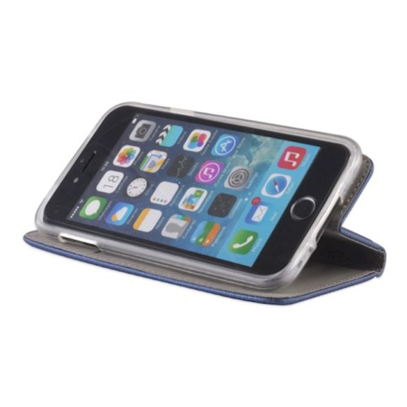 Smart Magnet könyvtok iPhone 16 Plus - tengerészkék