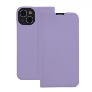 Smart Soft könyvtok iPhone 16 Plus - világos lila