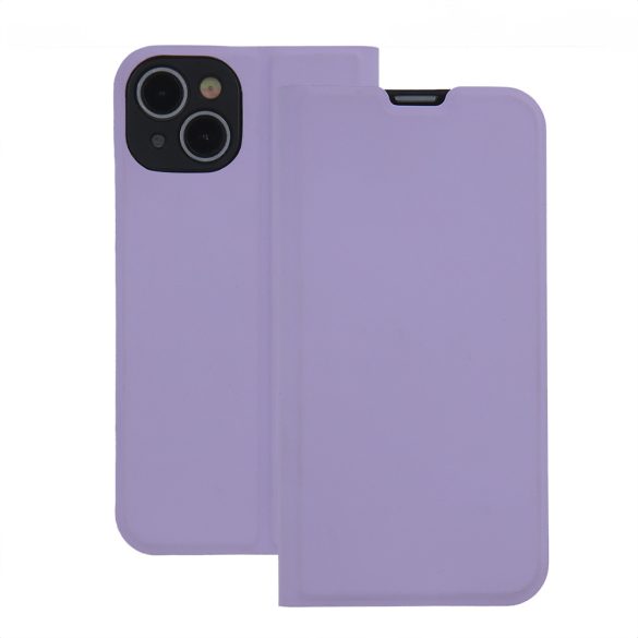 Smart Soft könyvtok iPhone 16 Plus - világos lila