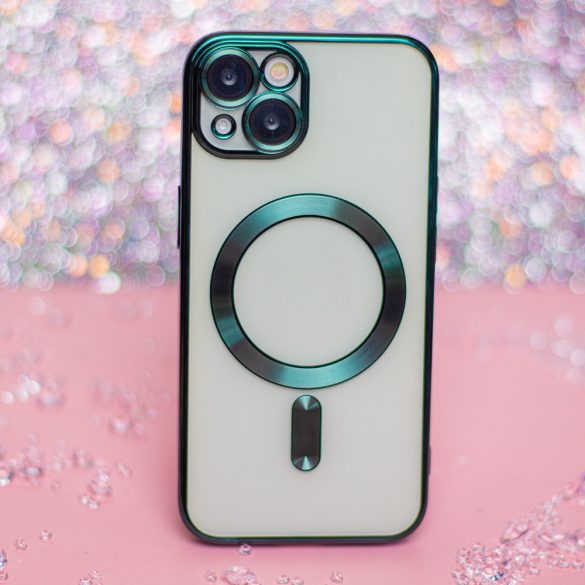 Color Chrome MagSafe-kompatibilis tok iPhone 16 - zöld