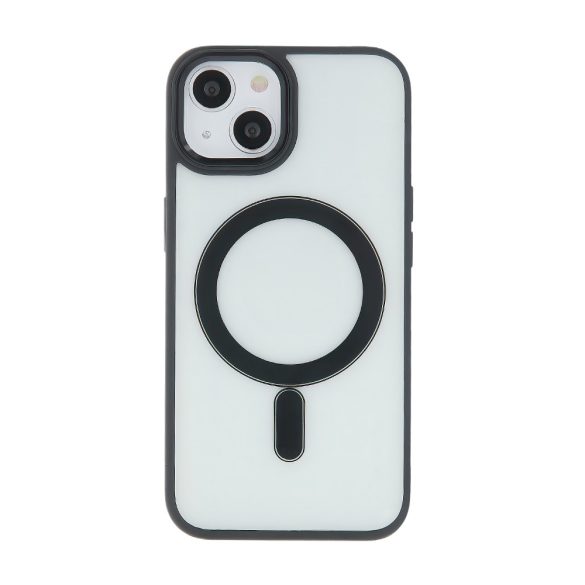 Satin Clear MagSafe-kompatibilis tok iPhone 16 Plus - fekete