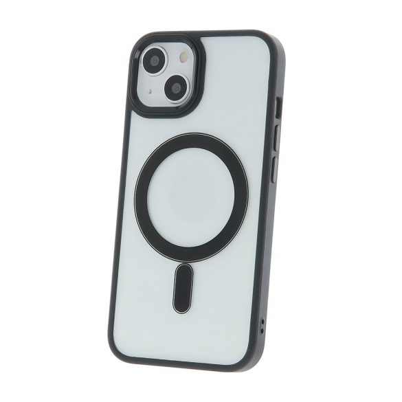 Satin Clear MagSafe-kompatibilis tok iPhone 16 Plus - fekete