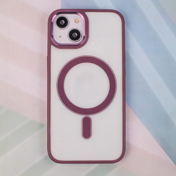 Satin Clear MagSafe-kompatibilis tok iPhone 16 Plus - lila