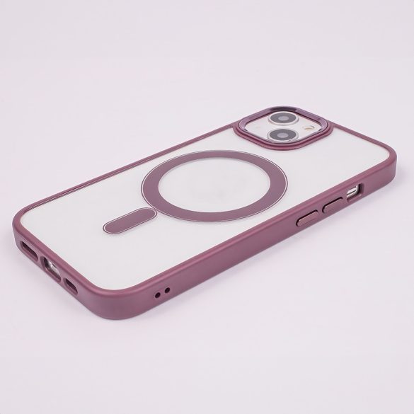 Satin Clear MagSafe-kompatibilis tok iPhone 16 Plus - lila