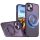 Mag Ring Rotating MagSafe-kompatibilis tok iPhone 16 Plus - lila Mag Ring Rotating MagSafe-kompatibilis tok iPhone 16 Plus - lila