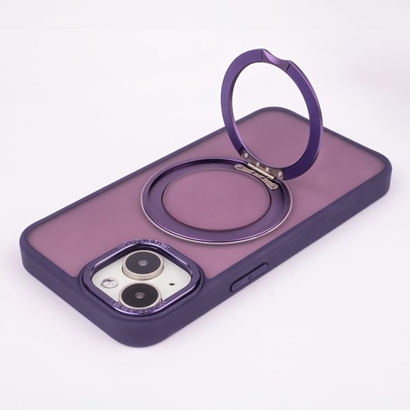 Mag Ring Rotating MagSafe-kompatibilis tok iPhone 16 Plus - lila