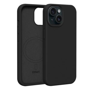 Etteri Silicone MagSafe-kompatibilis tok iPhone 15 - fekete