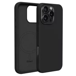   Etteri Silicone MagSafe-kompatibilis tok iPhone 16 Pro Max - fekete