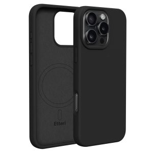 Etteri Silicone MagSafe-kompatibilis tok iPhone 16 Pro Max - fekete
