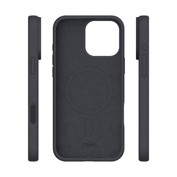 Etteri Silicone MagSafe-kompatibilis tok iPhone 16 Pro Max - fekete