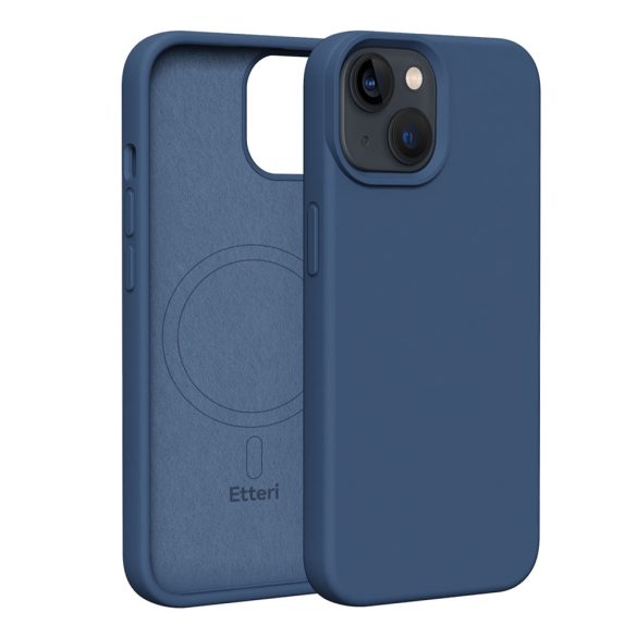 Etteri Silicone MagSafe-kompatibilis tok iPhone 13 - sötétkék