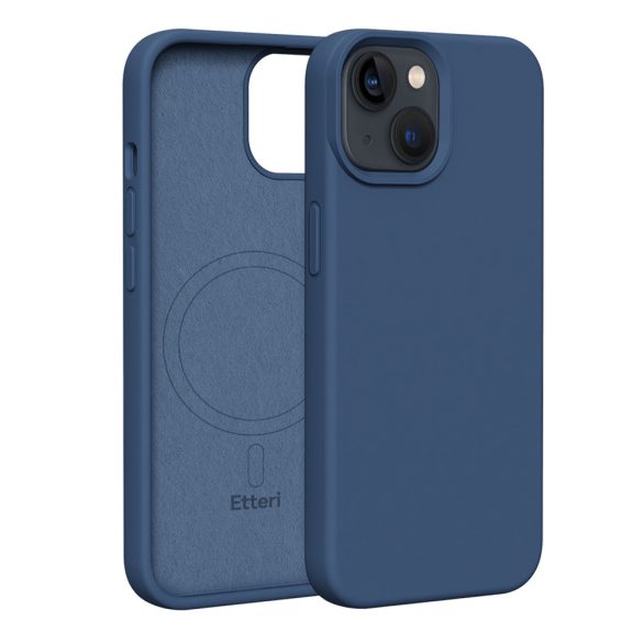 Etteri Silicone MagSafe-kompatibilis tok iPhone 14 - sötétkék