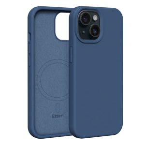 Etteri Silicone MagSafe-kompatibilis tok iPhone 15 - sötétkék