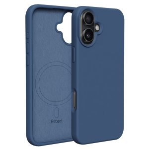 Etteri Silicone MagSafe-kompatibilis tok iPhone 16 Plus - sötétkék