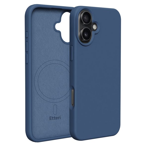 Etteri Silicone MagSafe-kompatibilis tok iPhone 16 Plus - sötétkék