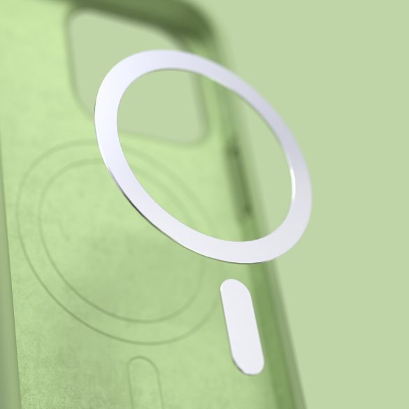 Etteri Silicone MagSafe-kompatibilis tok iPhone 13 - világoszöld