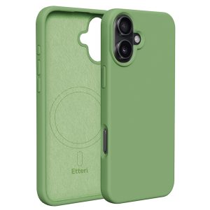 Etteri Silicone MagSafe-kompatibilis tok iPhone 16 - világoszöld