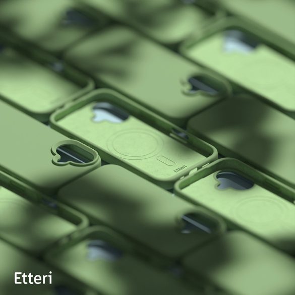 Etteri Silicone MagSafe-kompatibilis tok iPhone 16 Plus - világoszöld