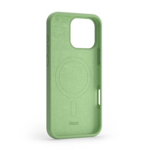 Etteri Silicone MagSafe-kompatibilis tok iPhone 16 Pro Max - világoszöld