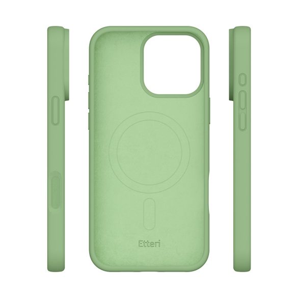 Etteri Silicone MagSafe-kompatibilis tok iPhone 16 Pro Max - világoszöld