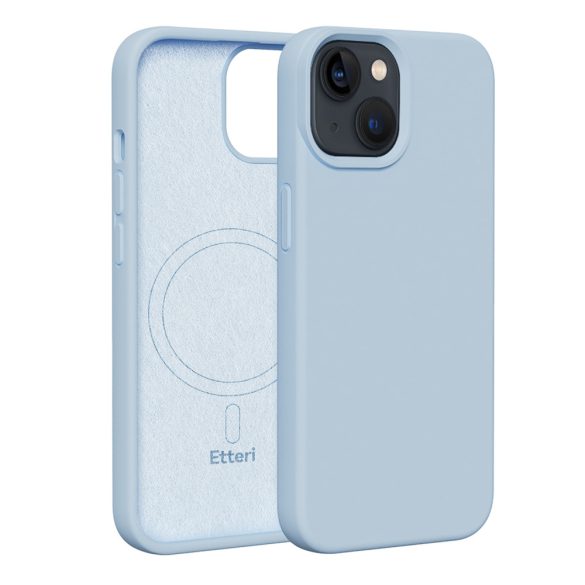 Etteri Silicone MagSafe-kompatibilis tok iPhone 14 - világoskék