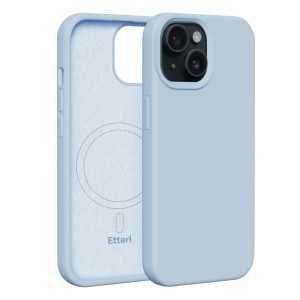 Etteri Silicone MagSafe-kompatibilis tok iPhone 15 - világoskék