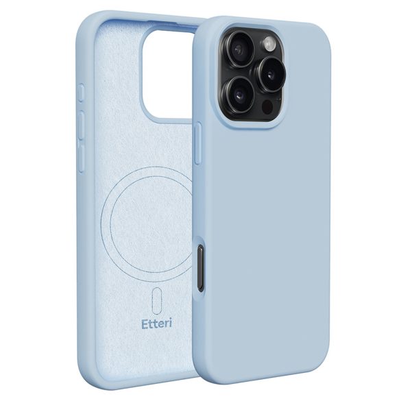 Etteri Silicone MagSafe-kompatibilis tok iPhone 16 Pro Max - világoskék