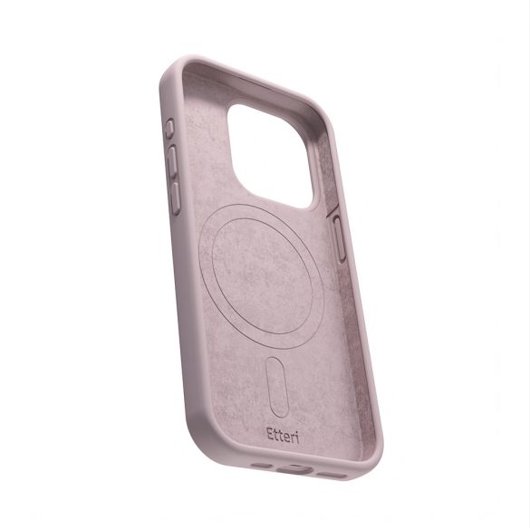 Etteri Silicone MagSafe-kompatibilis tok iPhone 13 - halvány rózsaszín