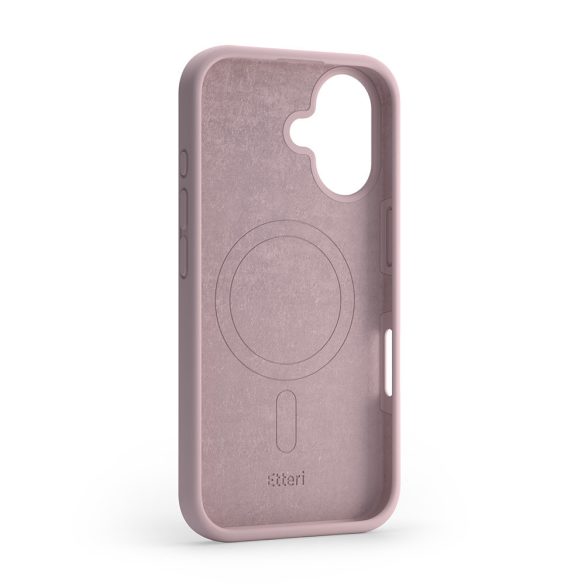 Etteri Silicone MagSafe-kompatibilis tok iPhone 16 Plus - halvány rózsaszín