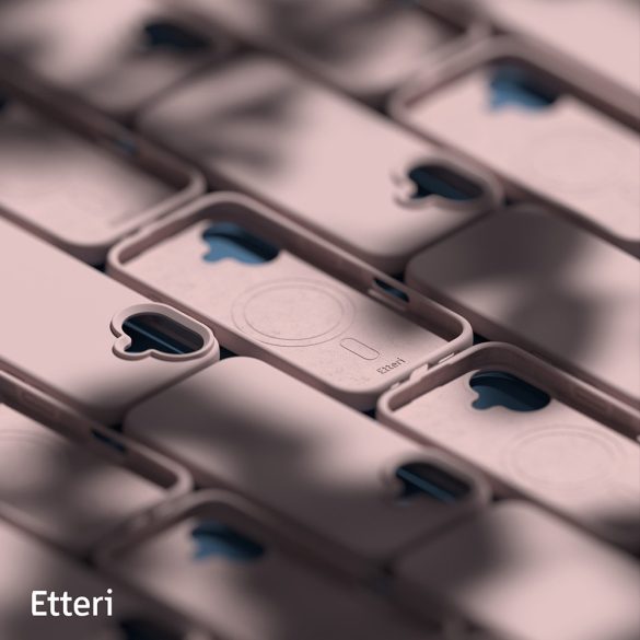 Etteri Silicone MagSafe-kompatibilis tok iPhone 16 Plus - halvány rózsaszín