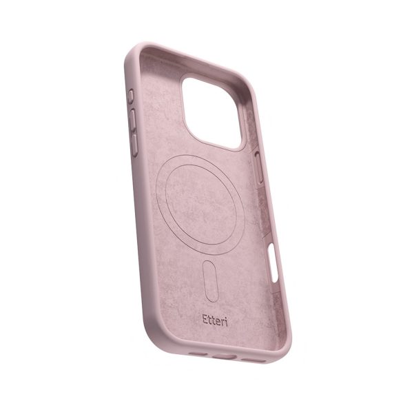 Etteri Silicone MagSafe-kompatibilis tok iPhone 16 Pro Max - halvány rózsaszín