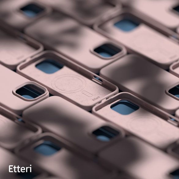 Etteri Silicone MagSafe-kompatibilis tok iPhone 16 Pro Max - halvány rózsaszín