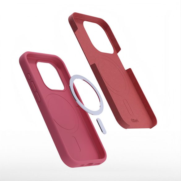Etteri Silicone MagSafe-kompatibilis tok iPhone 12/12 Pro - málnapiros