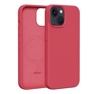 Etteri Silicone MagSafe-kompatibilis tok iPhone 13 - málnapiros