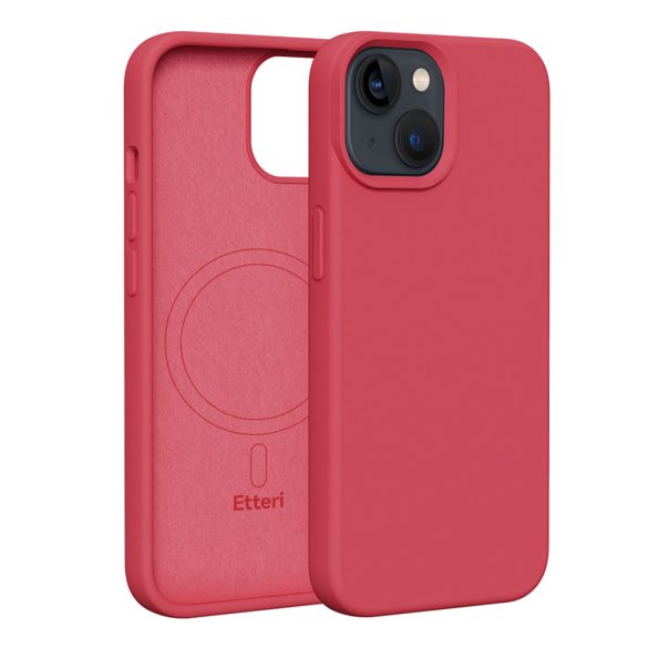 Etteri Silicone MagSafe-kompatibilis tok iPhone 13 - málnapiros