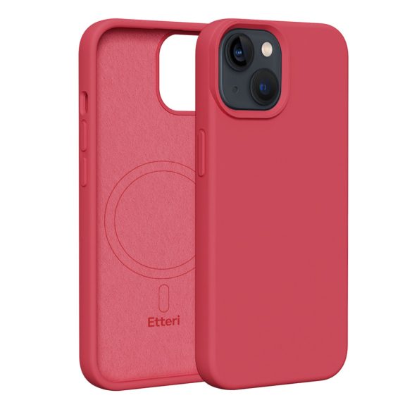 Etteri Silicone MagSafe-kompatibilis tok iPhone 14 - málnapiros
