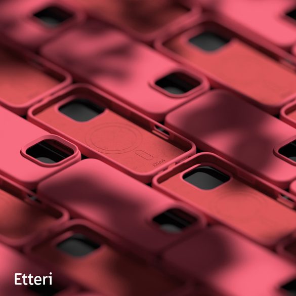 Etteri Silicone MagSafe-kompatibilis tok iPhone 16 Pro Max - málnapiros